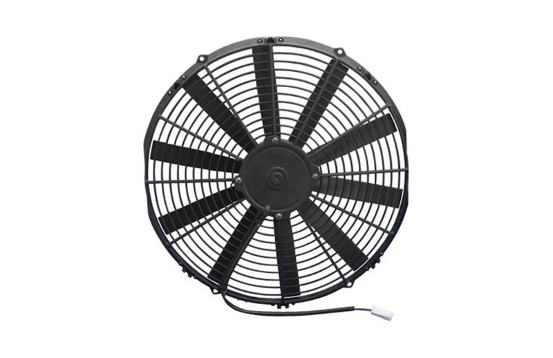 Spal 30100401 16" Straight Blade Pusher Fan, Black