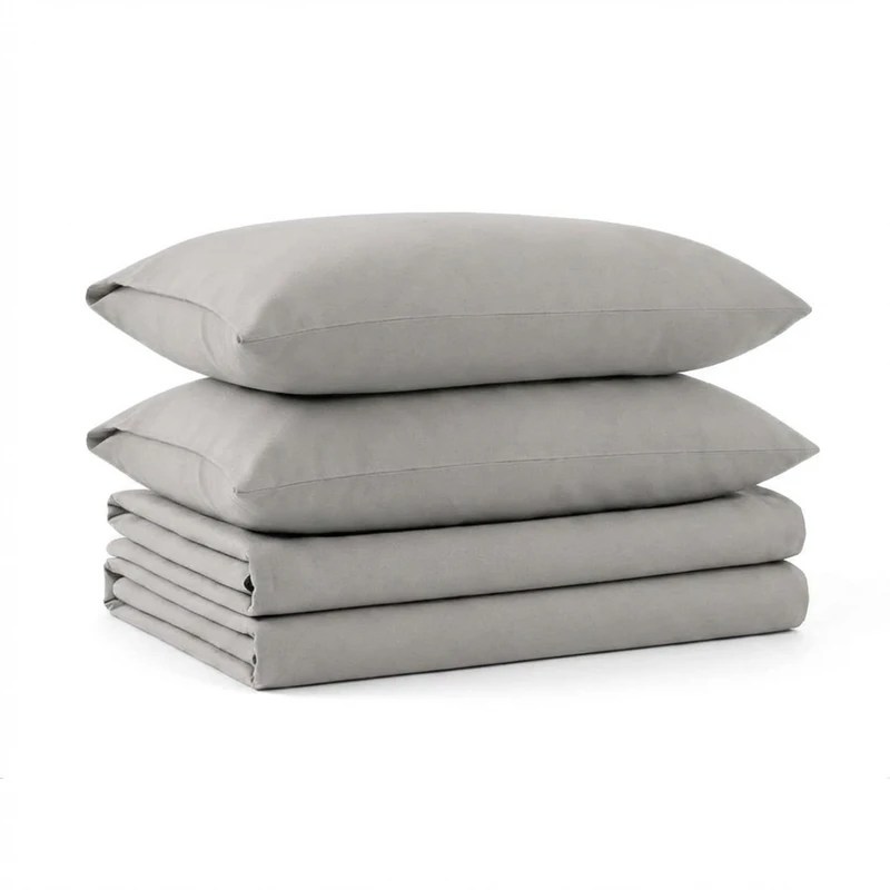 Tribeca Living Luxury Solid Flannel Deep Pocket Sheet Set, Platinum, Full