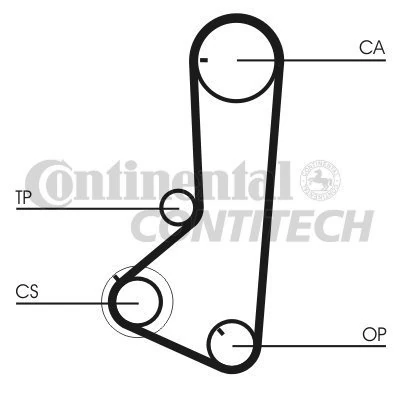 CONTITECH Timing Belt Set, CT836K1
