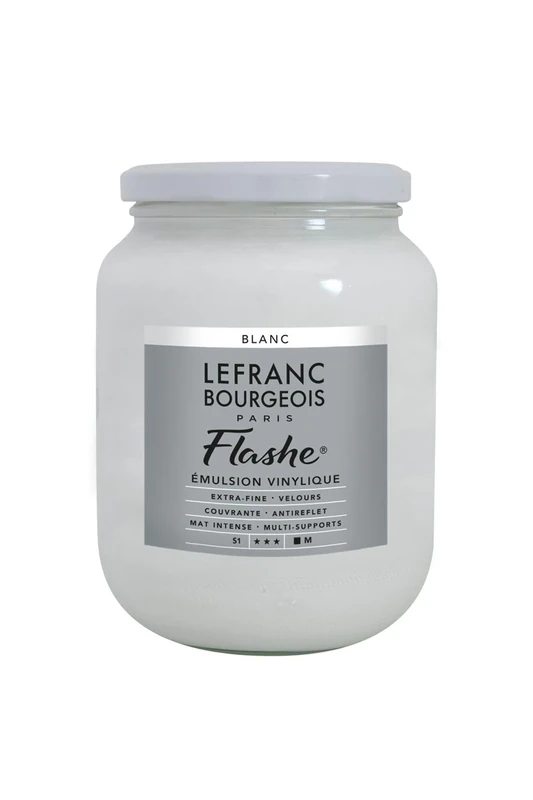 Lefranc Bourgeois Acrylic Vinyl Emulsion, White, 10.2 x 10.2 x 13.7 cm