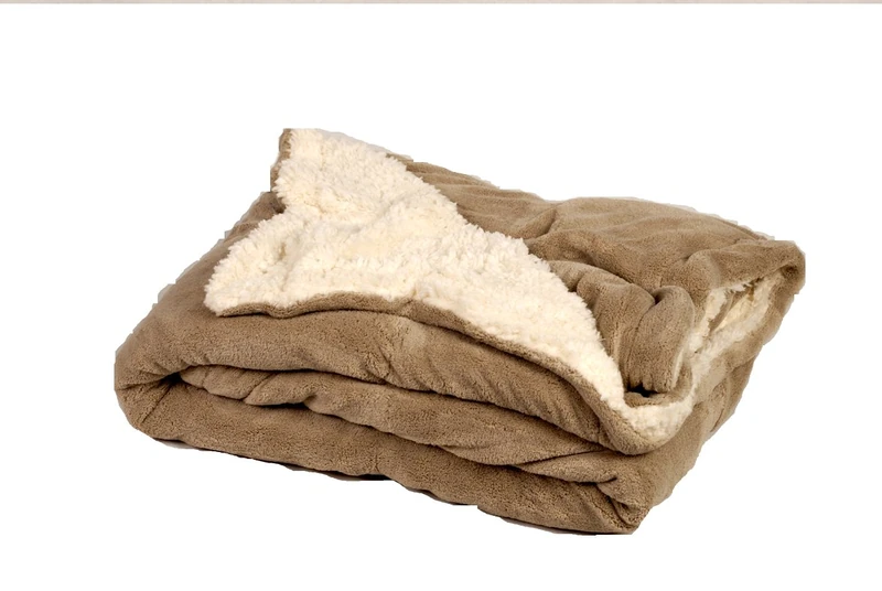 Comptoir du linge Microfibre Blanket Taupe, taupe, 220 x 240 cm - Image 1