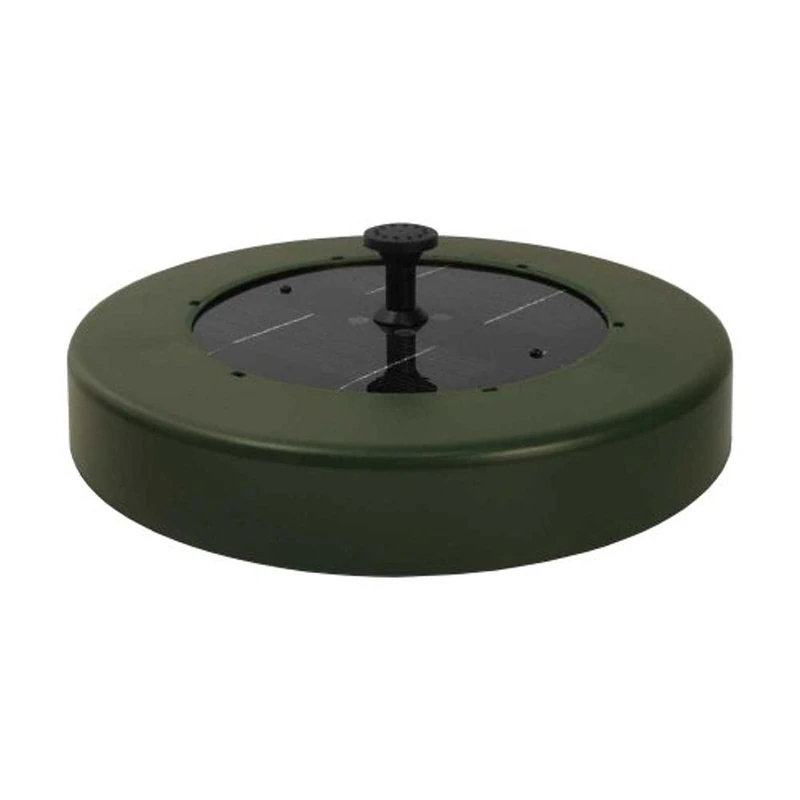Mauk 1484 Fountain Pump Solar-Powered Disc-Shaped Green