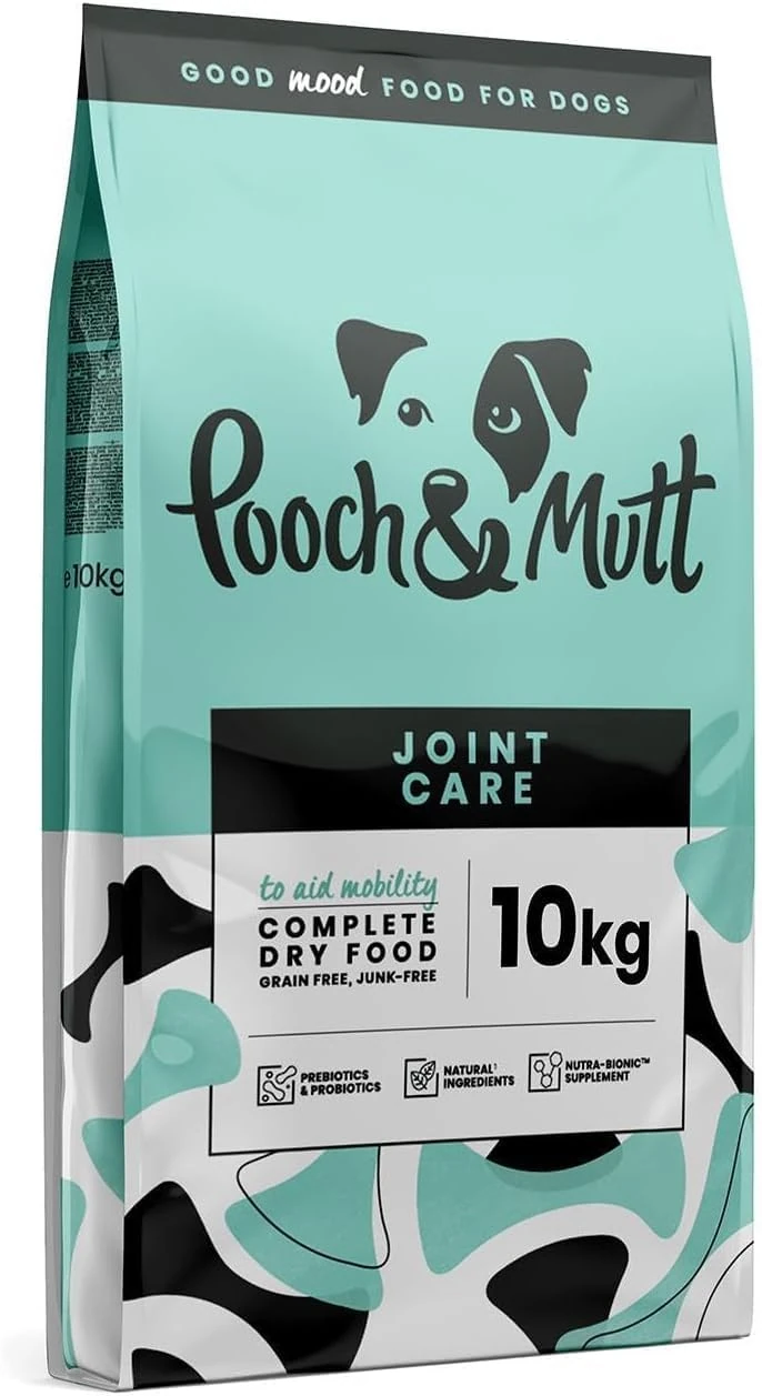 Pooch & Mutt - Joint Care, Complete Grain Free Dry Dog Food, Salmon and Sweet Potato, 10kg
