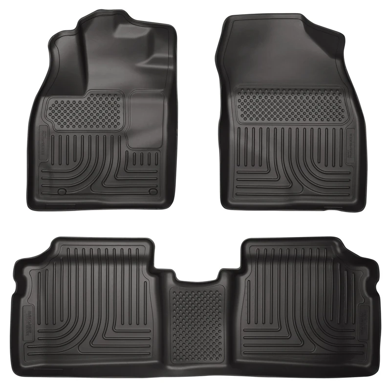 Husky Liners - 98931 Fits 2013-15 Toyota Prius Plug-In Weatherbeater Front & 2nd Seat Floor Mats Black