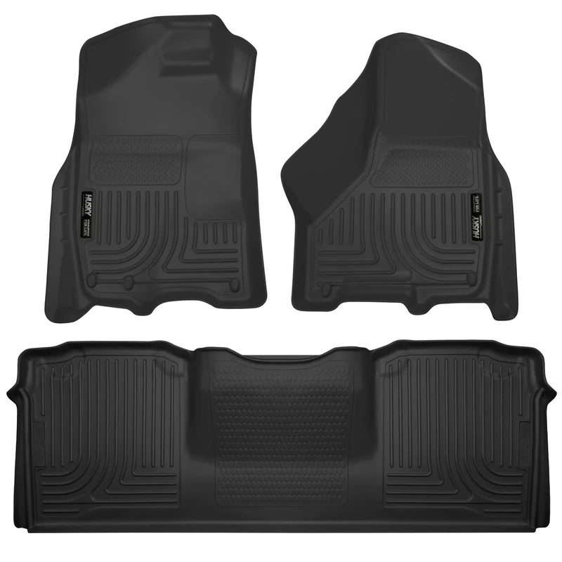 Husky Liners 99041 Fits 2010-18 Dodge Ram 2500/3500 Mega Cab Weatherbeater Front & 2nd Seat Floor Mats