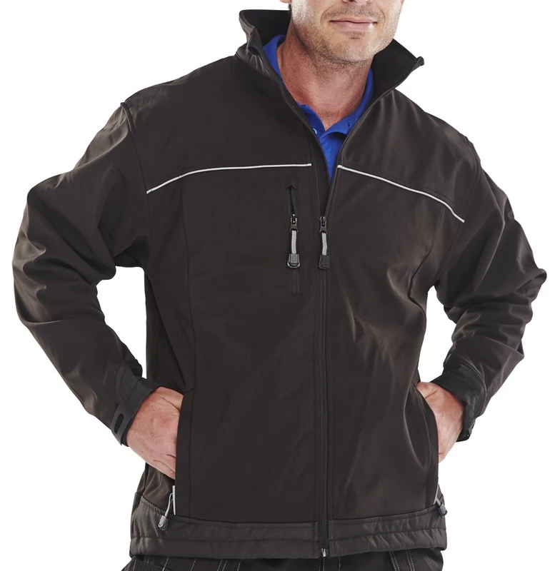 SOFT SHELL JACKET BLACK XXXL - Image 1