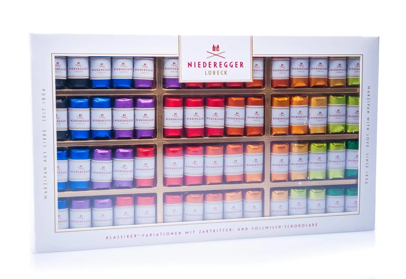 Niederegger Marzipan Mini Loaves Gift Box, Chocolate, 750 g (60-Piece)