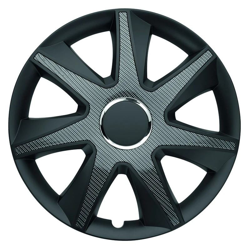 ALBRECHT automotive 49715 Car Wheel Trims RUN Carbon Dark 15 " inches, 1 Set of 4 Units
