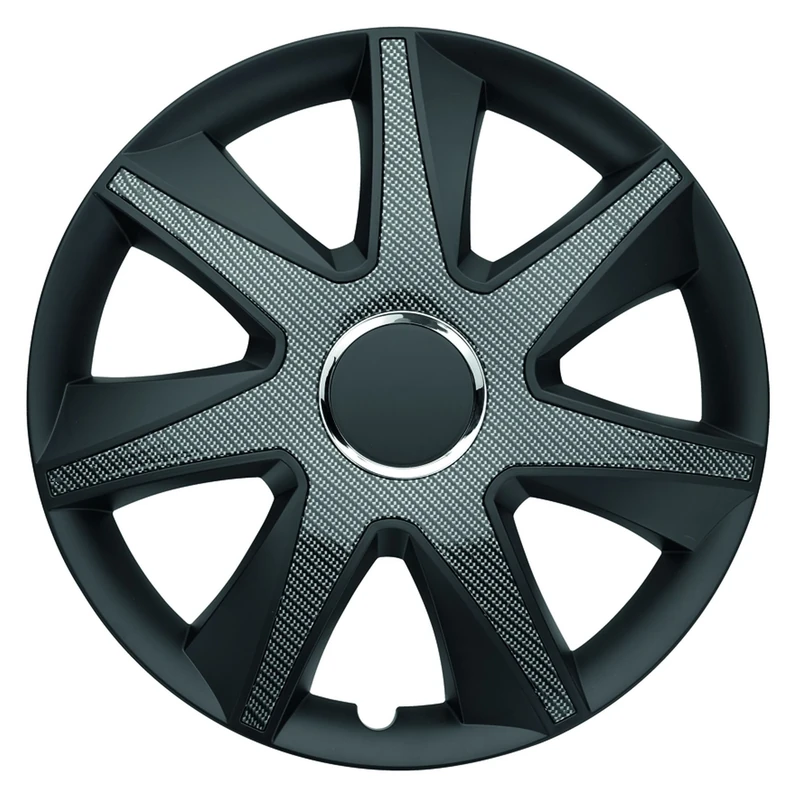 ALBRECHT automotive 49716 Car Wheel Trims RUN Carbon Dark 16 " inches, 1 Set of 4 Units