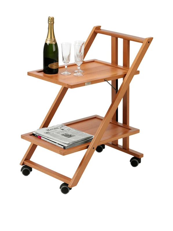 Arredamenti Italia AR_IT- 575 SIMPATY serving trolley finishing cherry wood.