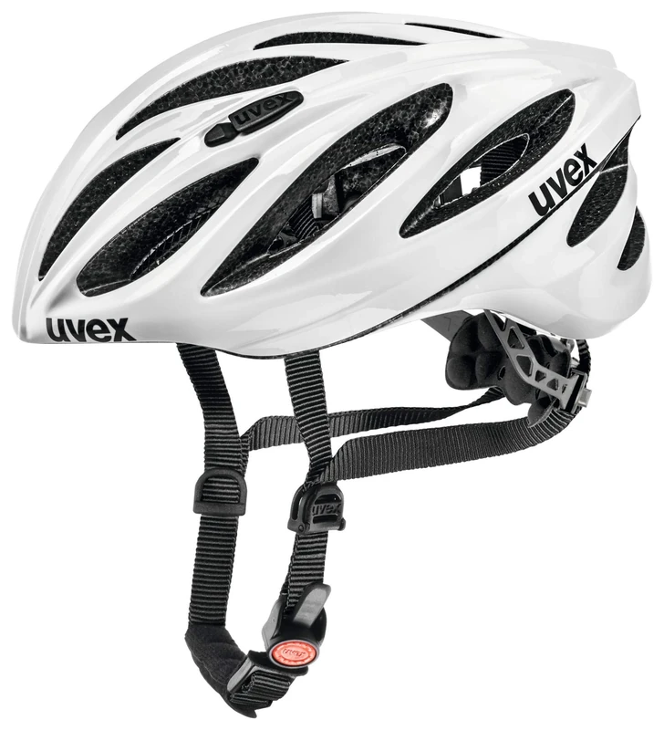 uvex Boss Race - Secure Performance Bike Helmet for Men & Women - Individual Fit - Optimized Ventilation - White - 52-56 cm