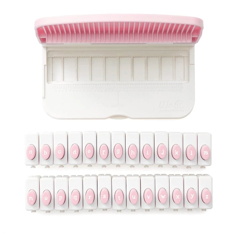 We R Memory Keepers Word Punch Board Lowercase, One Size