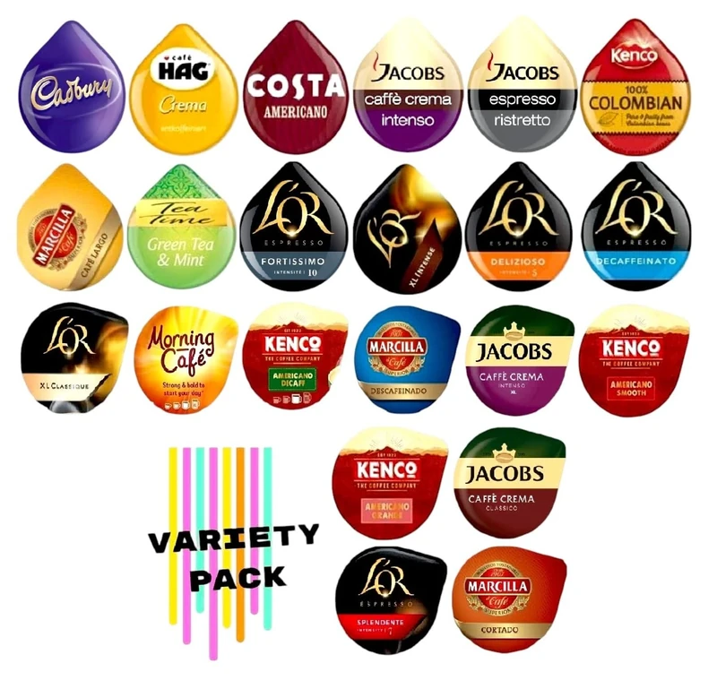 22 Tassimo T Discs Pods Variety Pack