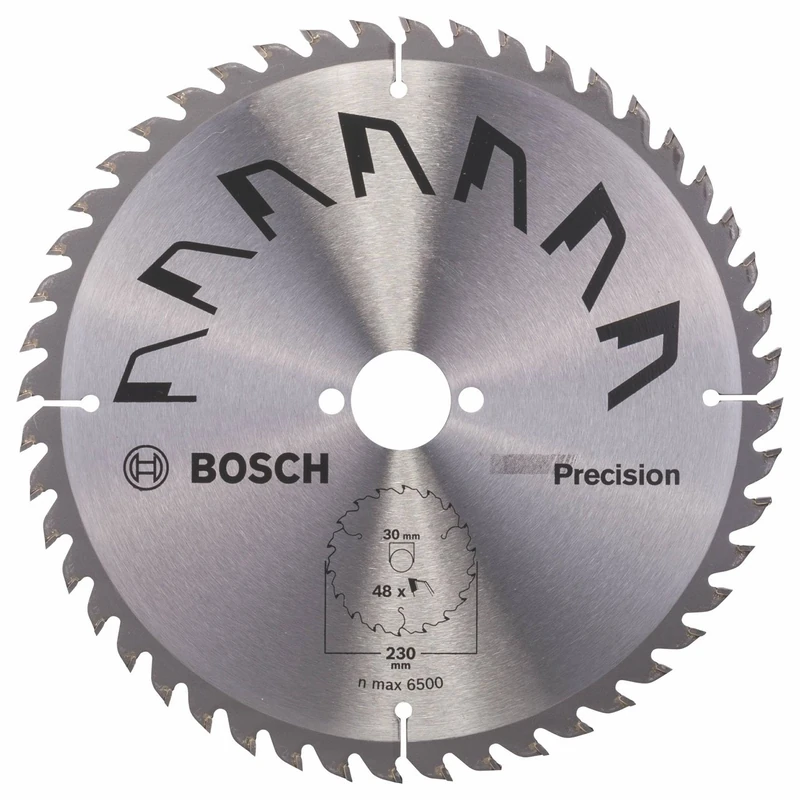 Bosch 1x Circular Saw Blade Precison (for Wood, Ø 230 x 2.5/1.5 x 30 mm, 48 Teeth, ATB, Accessories for Circular Saws) - Image 1