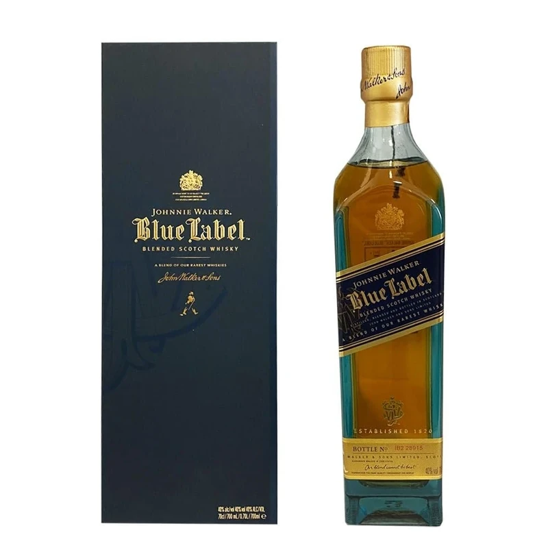 Johnnie Walker Blue Label | 40% vol | 70c | Blended Scotch Whisky | Great for Drinks Connoisseurs | Exquisite Scottish Whisky | Perfect for Gifting | with Gift Box