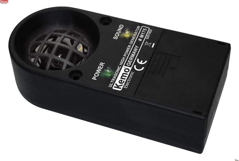 Kemo M175 Animal Repeller Ultrasonic Powerful Produces Very Loud Siren-like Pulsating Aggressive Ultrasound Sounds. Repels Rodents, Insects, Wild and Birds. With LED Indicators - Image 1