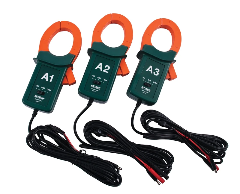 Extech PQ34-12 1200 A Current Clamp Probes (Pack of 3)