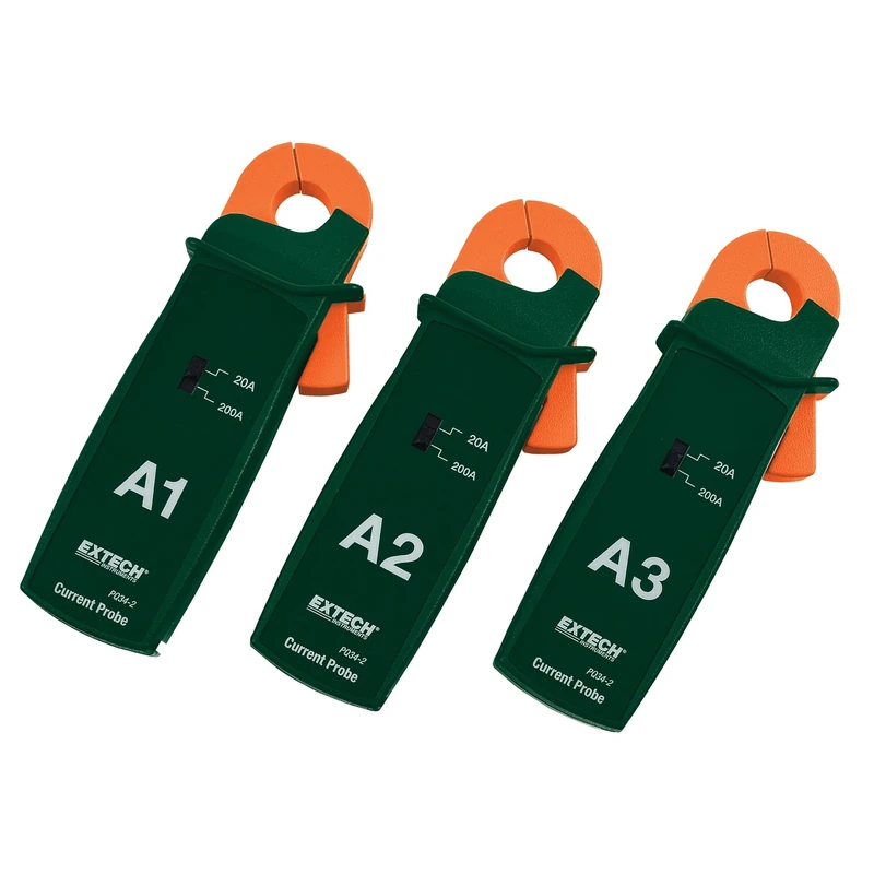 Extech PQ34-2 200 A Current Clamp Probes (Pack of 3)