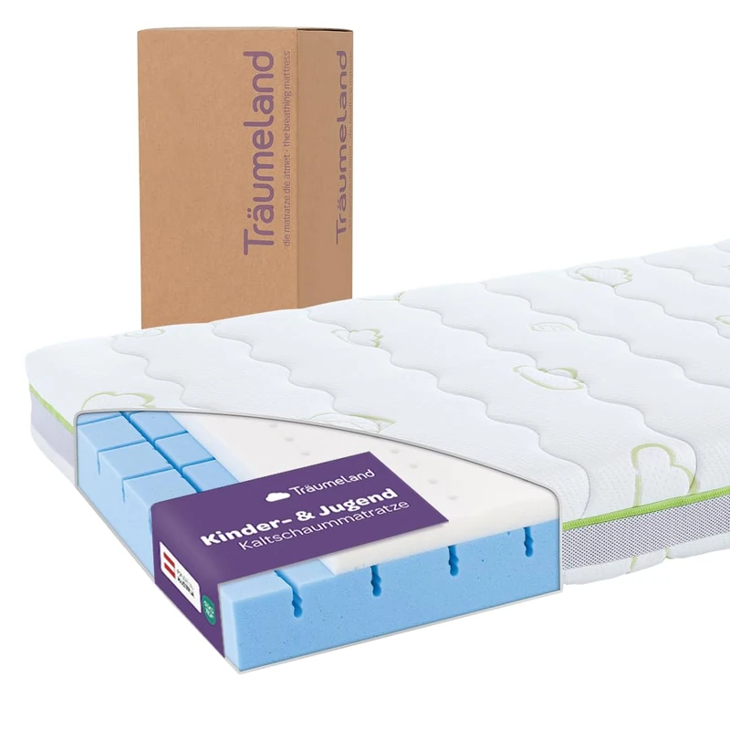 Traeumeland Slumber Land Kids and Youth Mattress, 100 x 200 cm