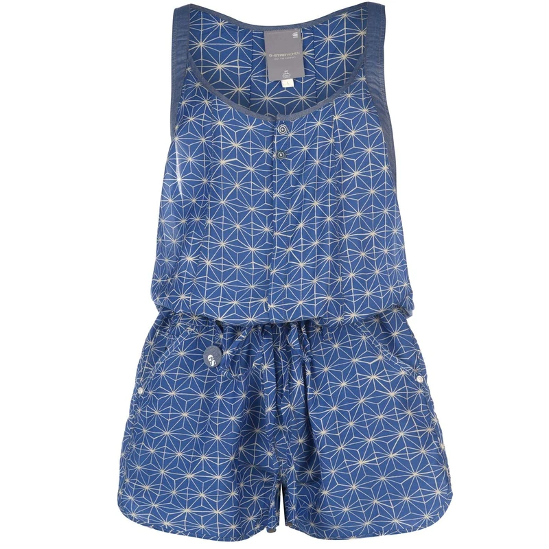 G-STAR RAW Women's Riderr 5620 Playsuit, Ultramarine, Medium - Image 1