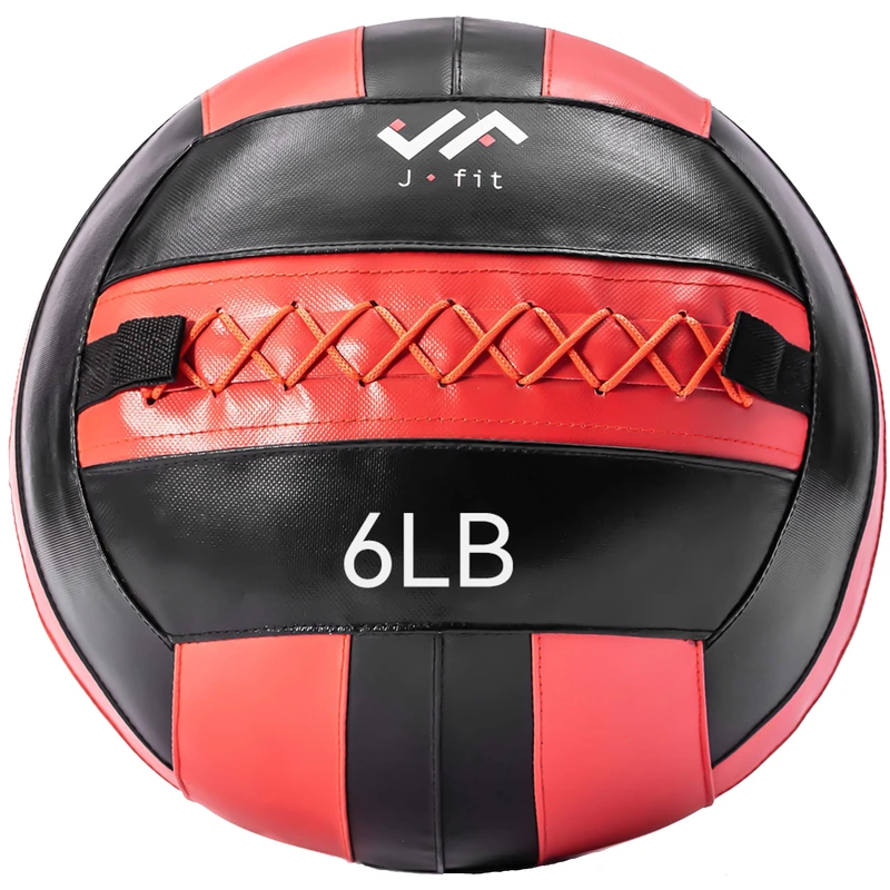 J/FIT Medicine Ball, Red/Black, 6 LB (20-0050)