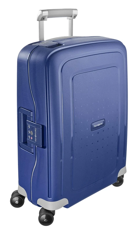 Samsonite S'Cure - Spinner S, Hand Luggage, 55 cm, 34 L, Blue (Dark Blue)