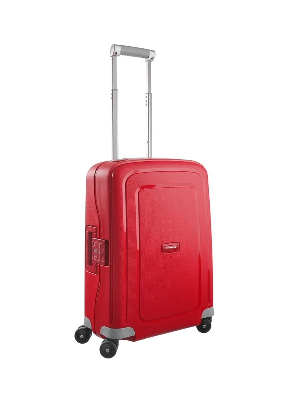 Samsonite S'Cure - Spinner S, Hand Luggage, S (55 cm), 34 L, Red (Crimson Red)