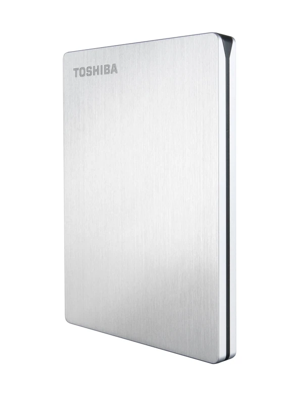 Toshiba HDTD105ES3D1 500GB Stor.E Slim USB 3.0 5Gb/s 2.5 Inch Hard Drive - Silver - Image 1