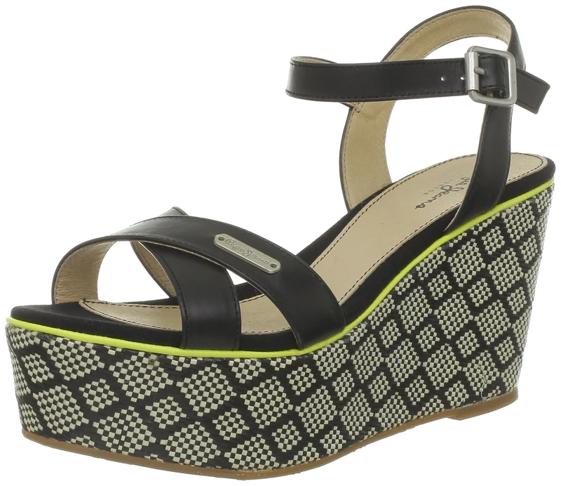 Pepe Jeans Women's Richmond Black Platforms Heels PFS90203 8 UK