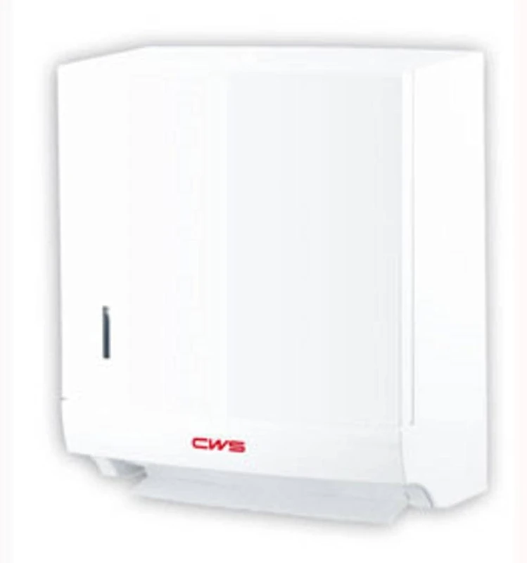 CWS Paradise Folding Hand Towel Dispenser Slim Model 4622, White, Pack of 1