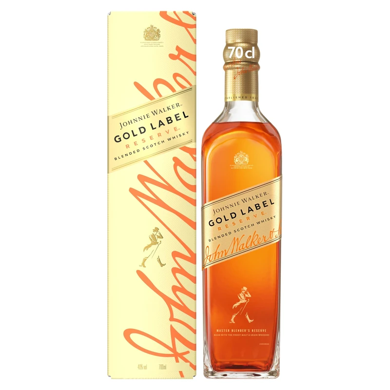 Johnnie Walker Gold Label Limited Edition | Blended Scotch Whisky | 40% vol | 70cl | Award-Winning | Notes of Fruit | Vanilla | Spice & Smokiness | Perfect for Gifting (Packaging May Vary)