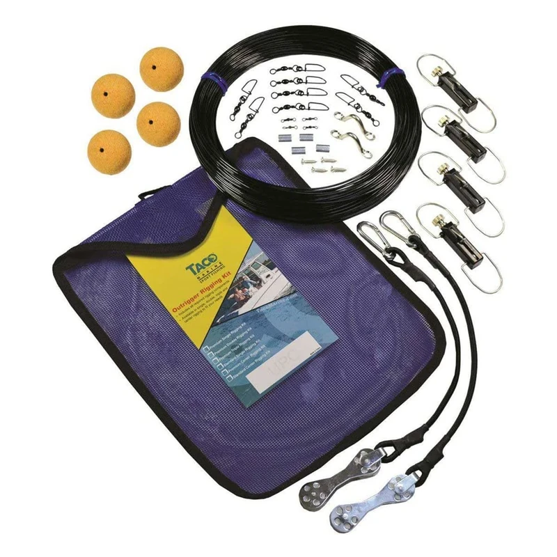 TACO Marine RK-0002PB Marine Premium Double Rigging Kit for 2 Outriggers - Image 1