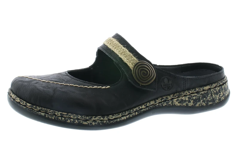 Rieker Women's 46391 Loafer, Black, 6.5 UK