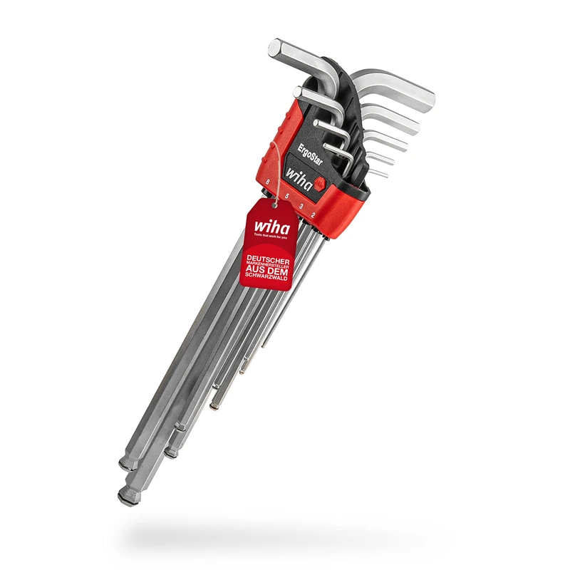 Wiha 369RH9 ErgoStar, Red, 10 teilig