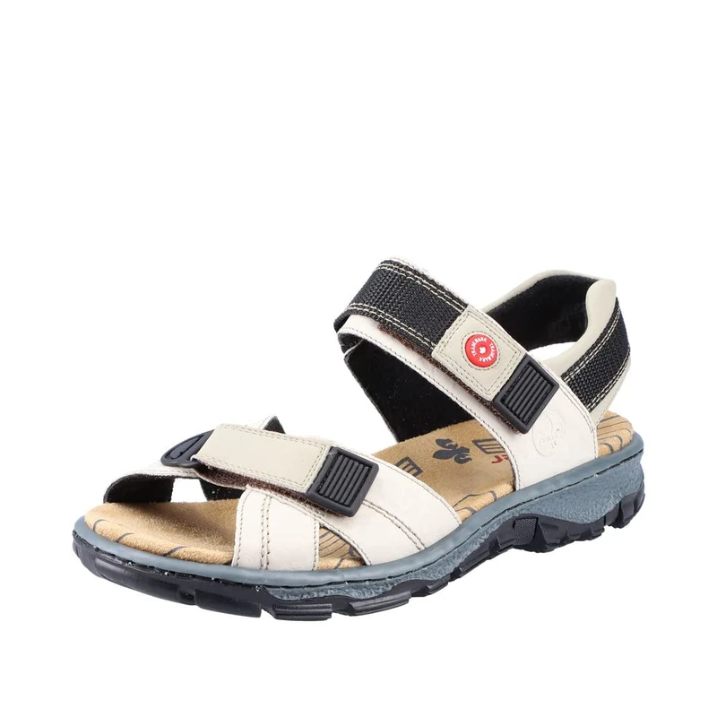 Rieker 68851, Women’s Closed Toe Sandals, Beige (Crema/Champignon), UK (42 EU)