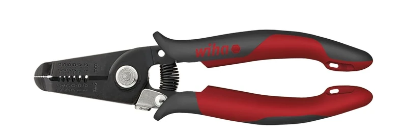 Wiha Z49718003SB Electronic Wire Stripper, Red/Black, 180 mm