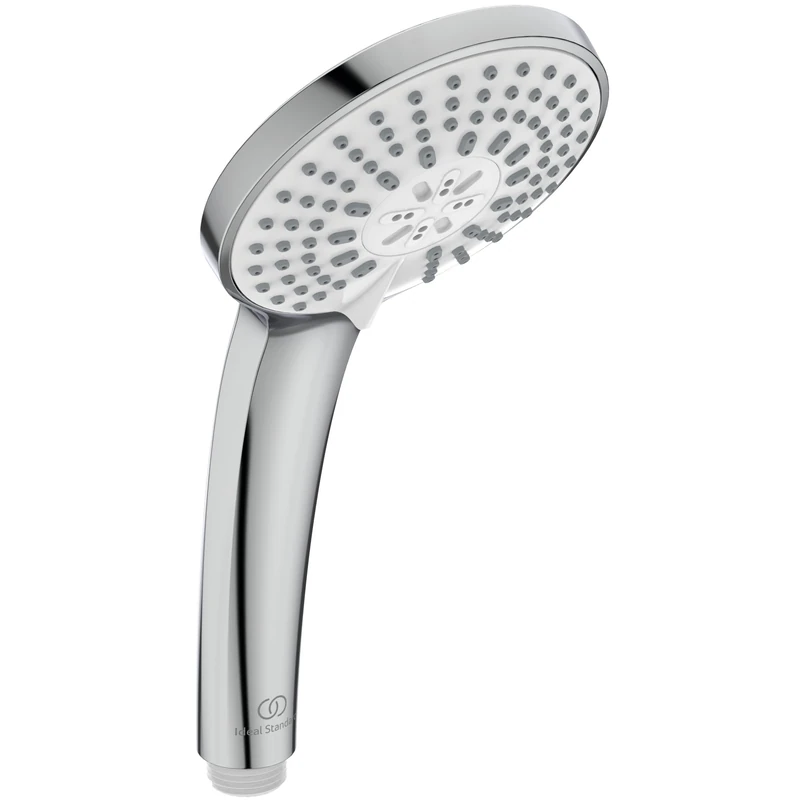 Ideal Standard – Idealrain Multifunctional Hand Shower, Water-Saving Shower Head with 3 Spray Modes (rain, Downpour, and Massage), EasyClean nozzles, Ø 10 cm, Chrome