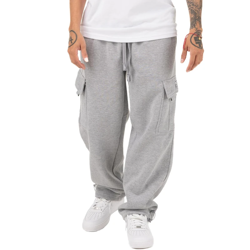 Pro Club Men's Heavyweight Fleece Cargo Pants, Heather Gray, XXL