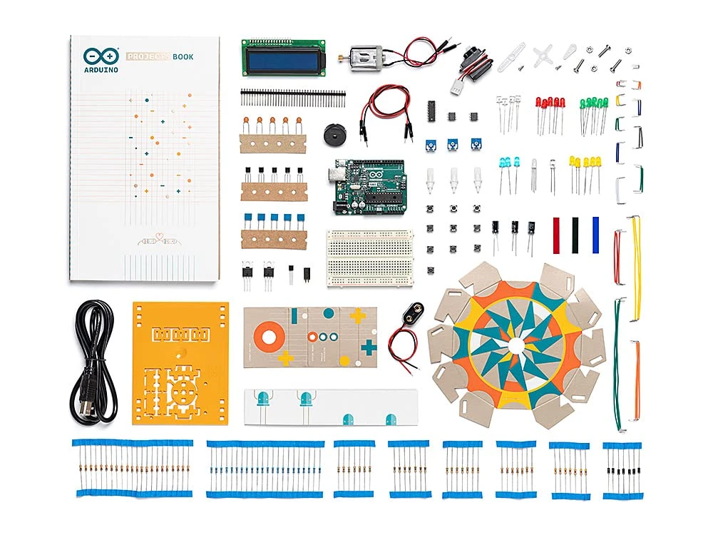 Official Arduino Starter Kit [K000007] - Beginner-Friendly Electronics Set with Board, Components & English Project Book