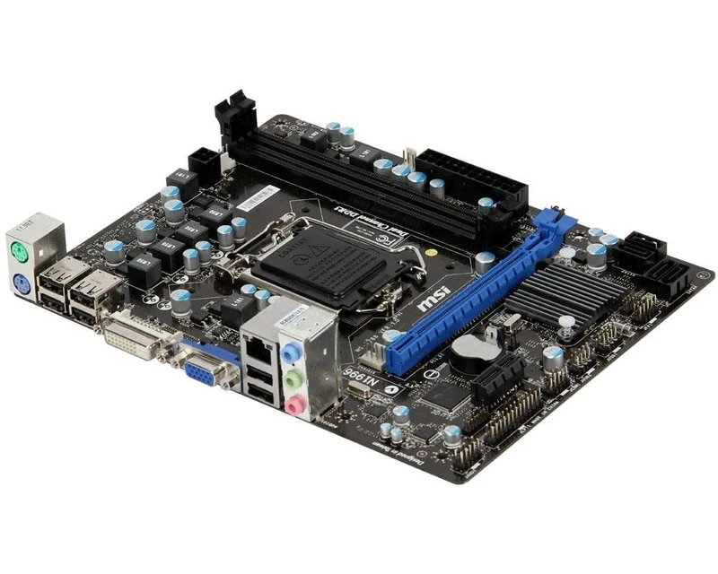 MSI LGA1155 u-ATX Motherboard (Intel H61, 2x DDR3, GBE, LAN)
