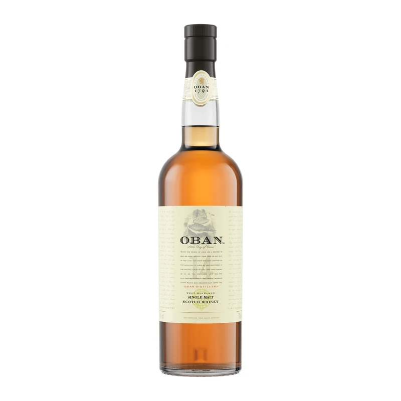 Oban 14 Years Old Single Malt Scotch Whisky | 43% vol | 70cl | Notes of Orange | Sea Salt & Mandarin | Sweetness & Smoky Dryness | Full Bodied | Perfect for Gifting