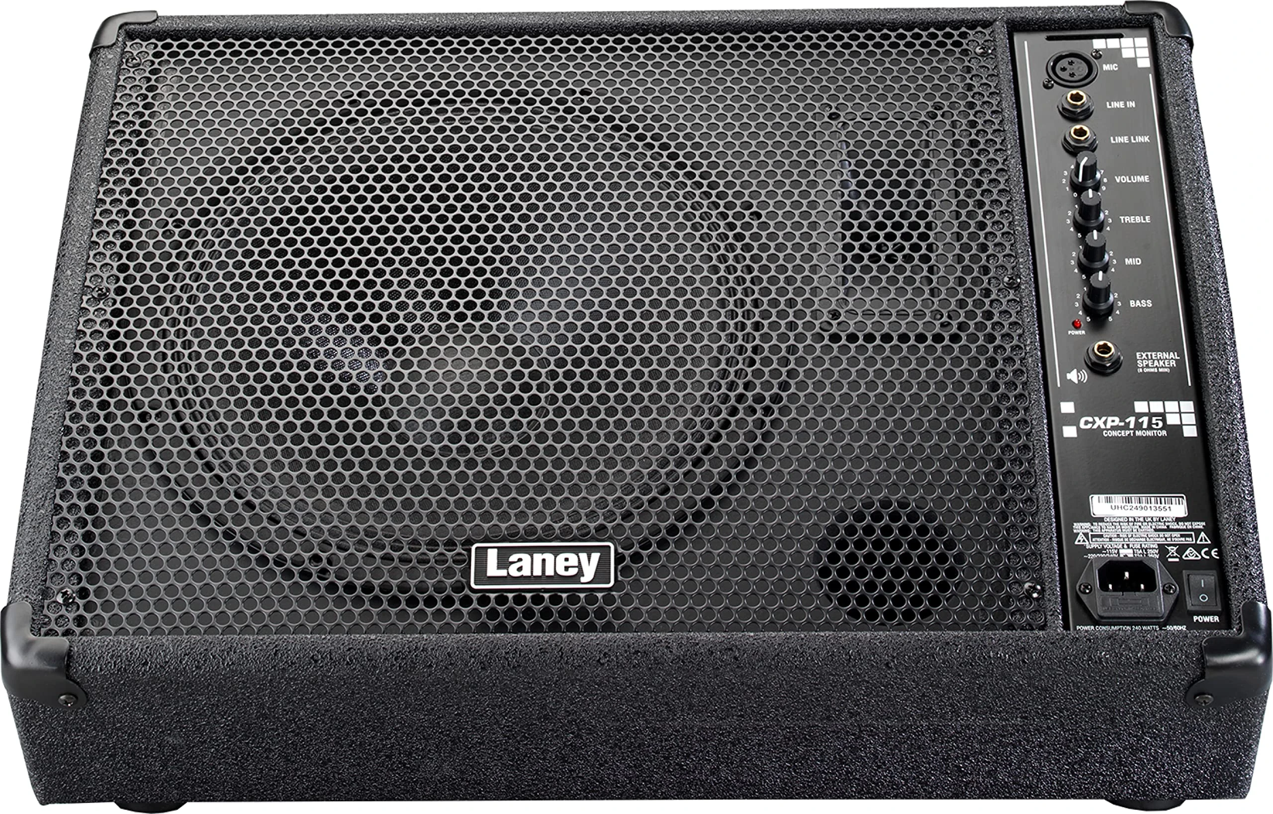 Laney CONCEPT Series CXP-115 - Active Stage Monitor - 300W - 15 inch Woofer plus Horn, Black