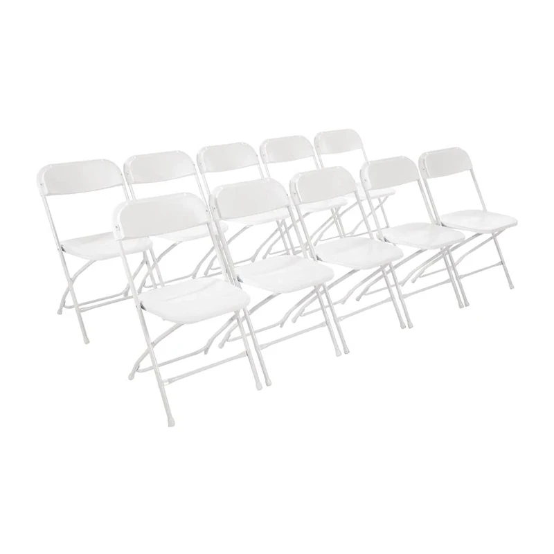 Bolero PP Folding Chairs White (10 pack) - Celebrations, Wedding, Parties Chair Set GD387