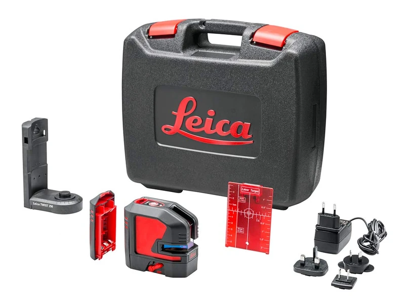 Leica Lino L2 – Cross-line Laser with Li-Ion Battery and Innovative Magnetic Adapter