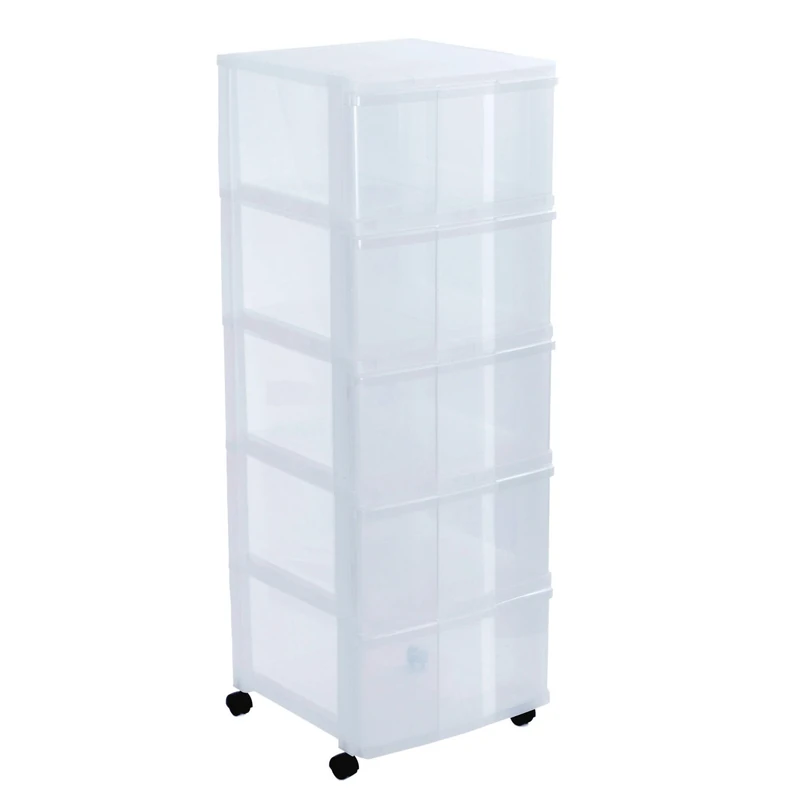 Sundis Modulo-Large Unit-Stop System Easy to Move-with 360º Wheels, 5 Drawers