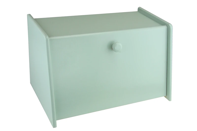 Apollo 3495 Bread Bin Dropfront Mint, Wood, Green, 39.5x24.5x20
