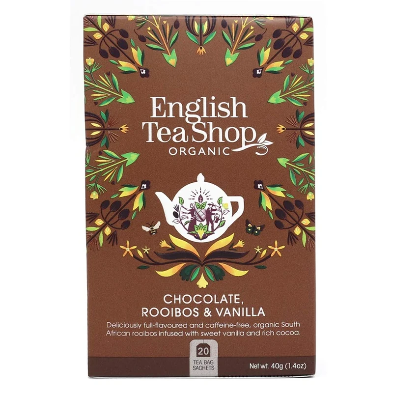 English Tea Shop Rooibos, Cocoa & Vanilla - 20 Tea Bag Sachets