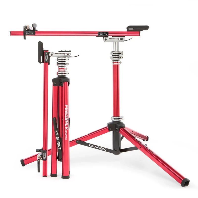 Feedback Sports - Sprint Bike Repair Stand - Dropout Style for Bike Work Stand Maintenance - Road, Triathlon, Mountain Bikes - Compact, Portable, Durable
