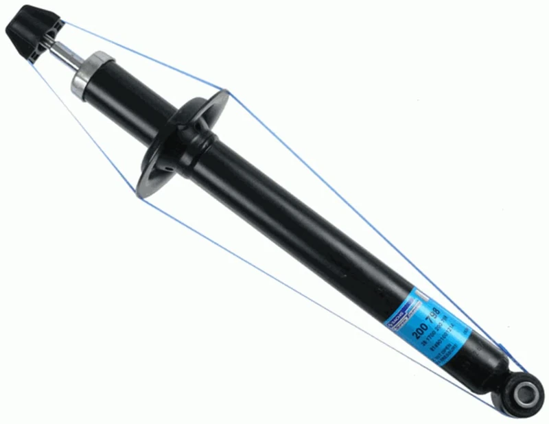 SACHS 200 798 Shock Absorber compatible with Renault Twingo I (C06_) 1993-2012 Rear Axle and Other Vehicles