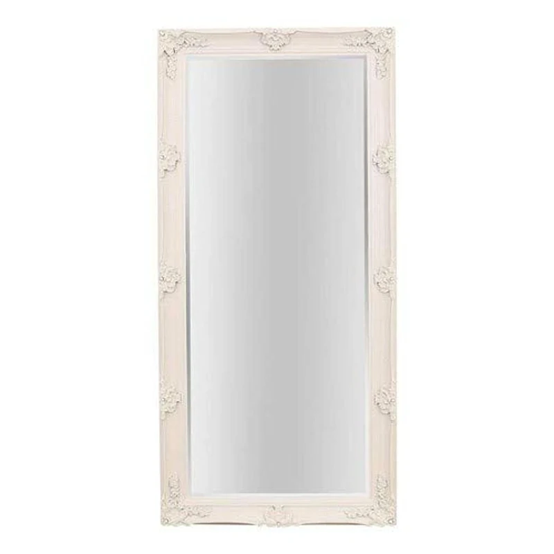 Barcelona Trading Large Cream Vintage Antique Style Shabby Chic Leaner/Wall Mirror, Beige, 168x79
